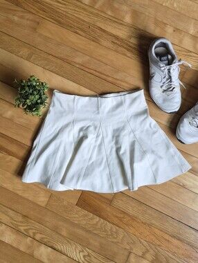 French Kiss White Flared Skater Skort